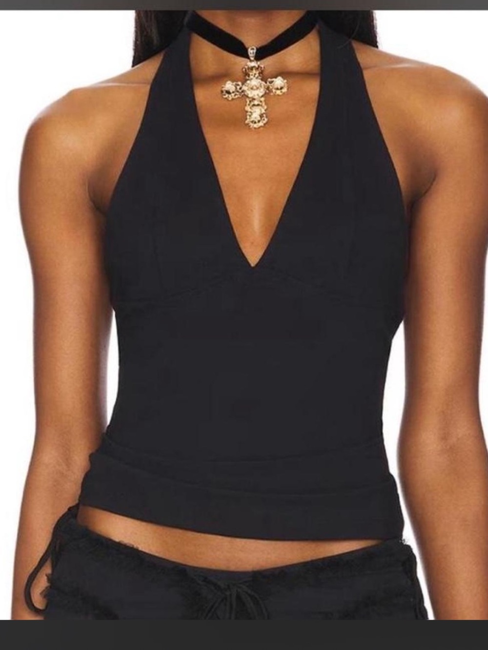 Free people x intimately Black Halter
